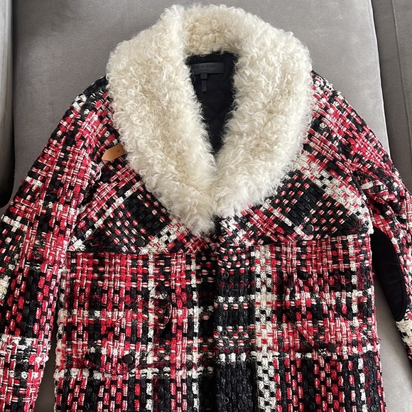 RAG & BONE
Antoine Weave Lamb Shearling-Trimmed Plaid Jacket - Picture 6 of 17